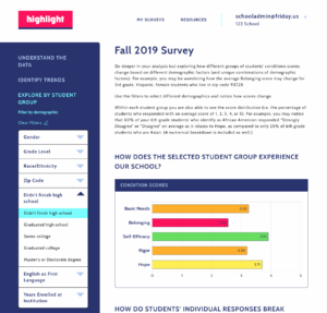 Fall 2019 Highlight Survey